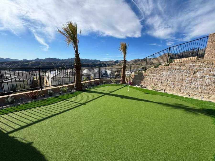 Backyard putting green